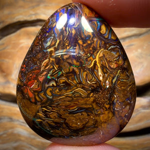 Half Price Card! 104.4cts - Tribal Yowah Nut Opal. Australian Opal