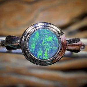 Auction Fall-Through = Your Gain! 🔥 Now More Than 50% Off RRP 🚨 Sterling Silver - Queensland Boulder Opal Doublet Ring