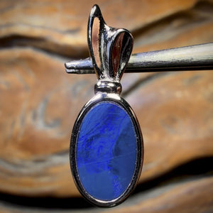 Sterling Silver - Queensland Boulder Opal Doublet Pendant BARGAIN