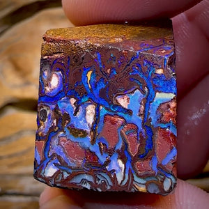 171.2cts - Tribal Queensland Boulder Opal Rough Piece from Koroit