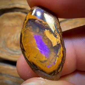35.6cts - Yowah Nut Crystal Super Rare Suspended Centre Opal. Australian Boulder Opal