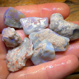 105.3cts - 7x Lightning Ridge Opal Rough Parcel