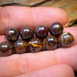 10 x 10mm Drilled Tribal Boulder Opal Beads. BULK LISTING Multiple available