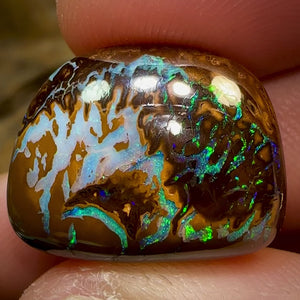 28.8cts - Australian Boulder Opal. Aquatic Pattern