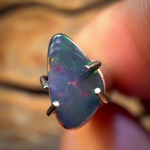 🔨 AUCTION 🔨 0.45cts - Top Red on Black Lightning Ridge Opal Doublet