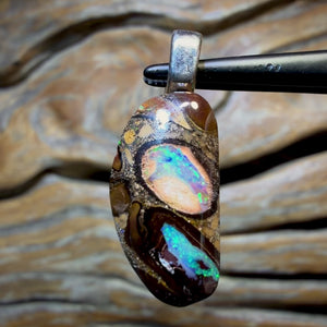 TGIF 12.5cts - “Double Yolker”Solid Yowah Nut Opal Pendant