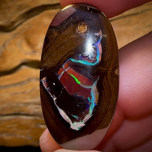 49.4cts - Large Tribal Boulder Opal from Yowah Cool Picture Stone