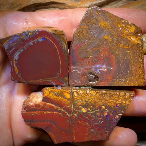 667cts - 3x Yowah Nuss Roh Opal Paket. Australischer Opal