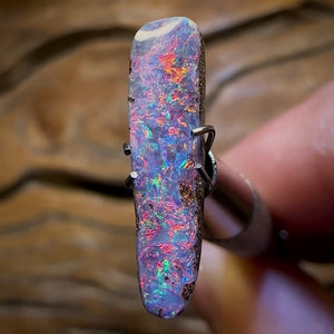 2.15cts - “Red Fire Family”Queensland Boulder Seam Opal