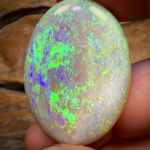 49.5cts - Large Oval South Australian Crystal on Unique “Mother of Matrix” Multicolours!