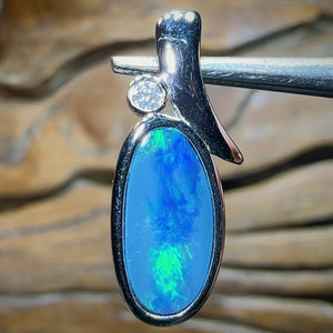 Sterling Silver - Queensland Boulder Opal Doublet Pendant. Bargain Line