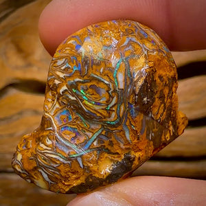 Art of Opal Card! 84.7cts - Crazy Tribal Yowah Nut Opal Rough Piece. Australian Opal