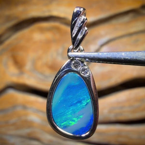 Wildcard! Sterling Silver - Queensland Boulder Opal Doublet Pendant