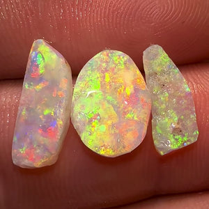3.55cts - Top Colour 3x South Australian Opal Rubs
