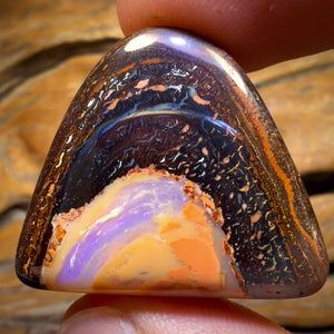 86.2cts - Big Tribal Yowah Nut Opal Specimen Polished