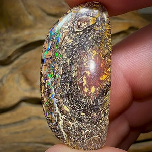 43.2cts - Yowah Nut Opal. Wow Tribal Pattern