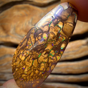 24.9cts - Tan Tribal Yowah Nut Opal. Australian Opal