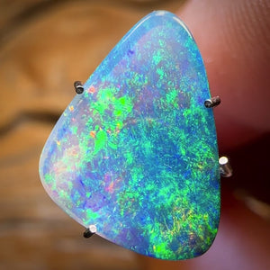 1.65cts - Rare Gem South Australian Black Crystal Opal