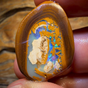 67,6cts - TOP Yowah Nut Kernel Opal Rub Doppelseitig! Präsentiert in 'OUTBACK OPAL HUNTERS'!!