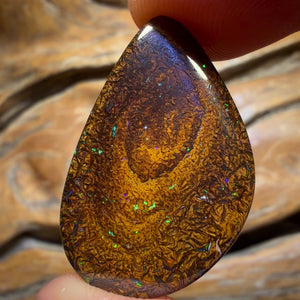 24.7cts - Tribal Yowah Nut Opal. Australian Opal