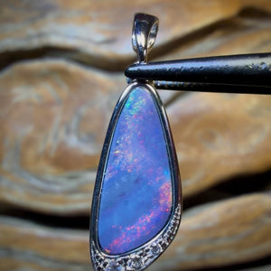 TGIF Sterling Silver - Queensland Boulder Opal Doublet Pendant