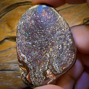 200.5cts - Intricate Tribal Queensland Boulder Opal. Polished Specimen