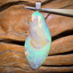 WildCard! Solid Queensland Boulder Pipe Opal Pendant