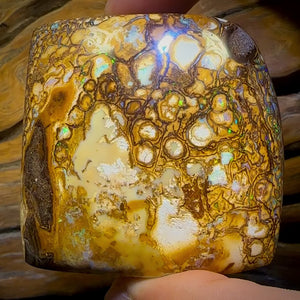617.5cts - Tan Tribal Queensland Boulder Opal. Polished Specimen