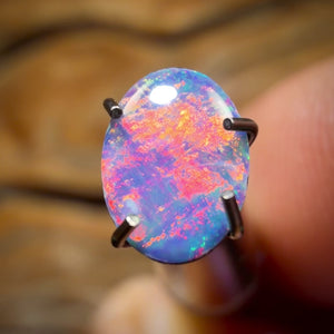 “Fire Sale” 0.45cts - Australian Boulder Opal Doublet