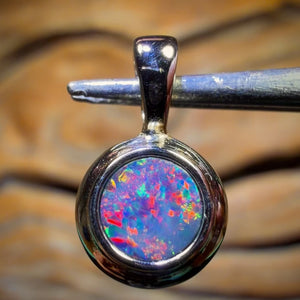 WILDCARD! Sterling Silver - Queensland Boulder Opal Doublet Pendant