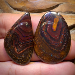 🔨 AUCTION 🔨 Reserve 💎 High Roller Banger Auction 💎 90.7cts - Tribal Queensland Boulder Opal Pair