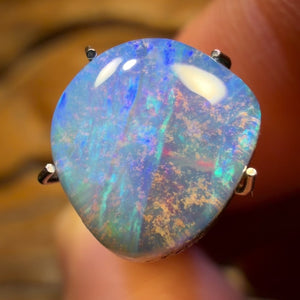 Fire on Ice! 2.3cts - Queensland Boulder Seam Opal. Australian Opal