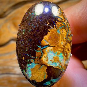 21.6cts - Yowah Nut Tribal Picture Stone Opal. Australian Opal