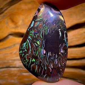 59.2cts - Highly Artistic Tribal Koroit Nut Opal. Australian Opal