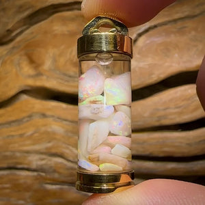6cts - Top South Australian Opal. Xali’s Time Capsule Pendant