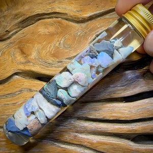 125.1cts - Vial of Lightning Ridge Opal