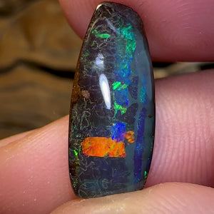 Australian 7.1cts - Solid Queensland Black Boulder Opal