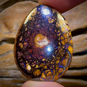 80.8cts - Double Sided Tribal Eye Queensland Boulder Opal from Yowah