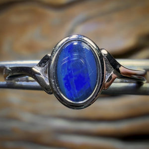 Sterling Silver - Queensland Boulder Opal Doublet Ring BARGAIN