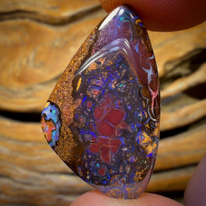 22.7cts - Tribal Yowah Nut Opal. Australian Opal
