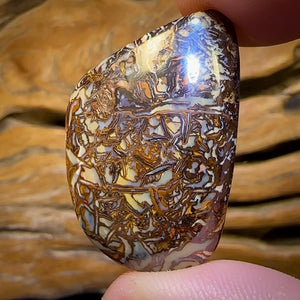 35.9cts - “Cool Concave” Tribal Queensland Boulder Opal. Double Sided!