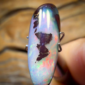 8.2cts - Tribal Kernel Queensland Boulder Crystal Center Opal from Koroit