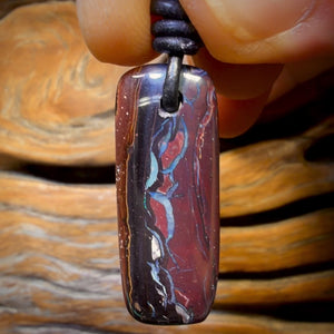 31 x 12mm - Drilled Tribal Queensland Boulder Opal Necklace