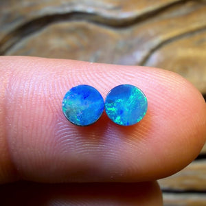 TGIF 0.9cts - Australian Boulder Opal Doublet Pair