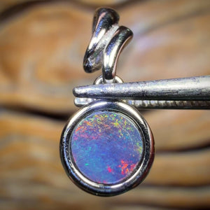 Wildcard! Sterling Silver - Queensland Boulder Opal Doublet Pendant