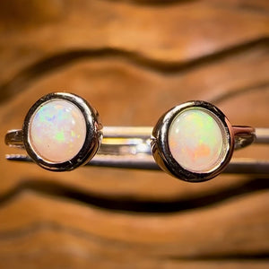 “Multi Size” Sterling Silver - South Australian Crystal Opal Ring