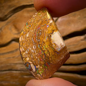 40.6cts - Tribal “Boulder Blonde” Opal. Double Sided