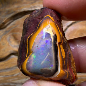 TGIF 151.1cts - Partial Yowah Nut Crystal Centre Opal Rough Piece