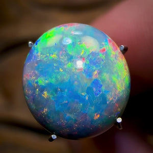 3.65cts - GEM Lightning Ridge Solid Black Opal Banger