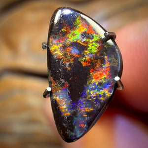1.6cts - Red On Black Australian Boulder Opal from Yowah! As Rare as a Banger Comes!!!